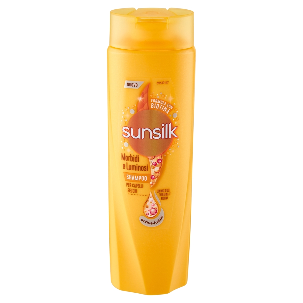 sunsilk Morbidi e Luminosi Shampoo per Capelli Secchi 250 mL